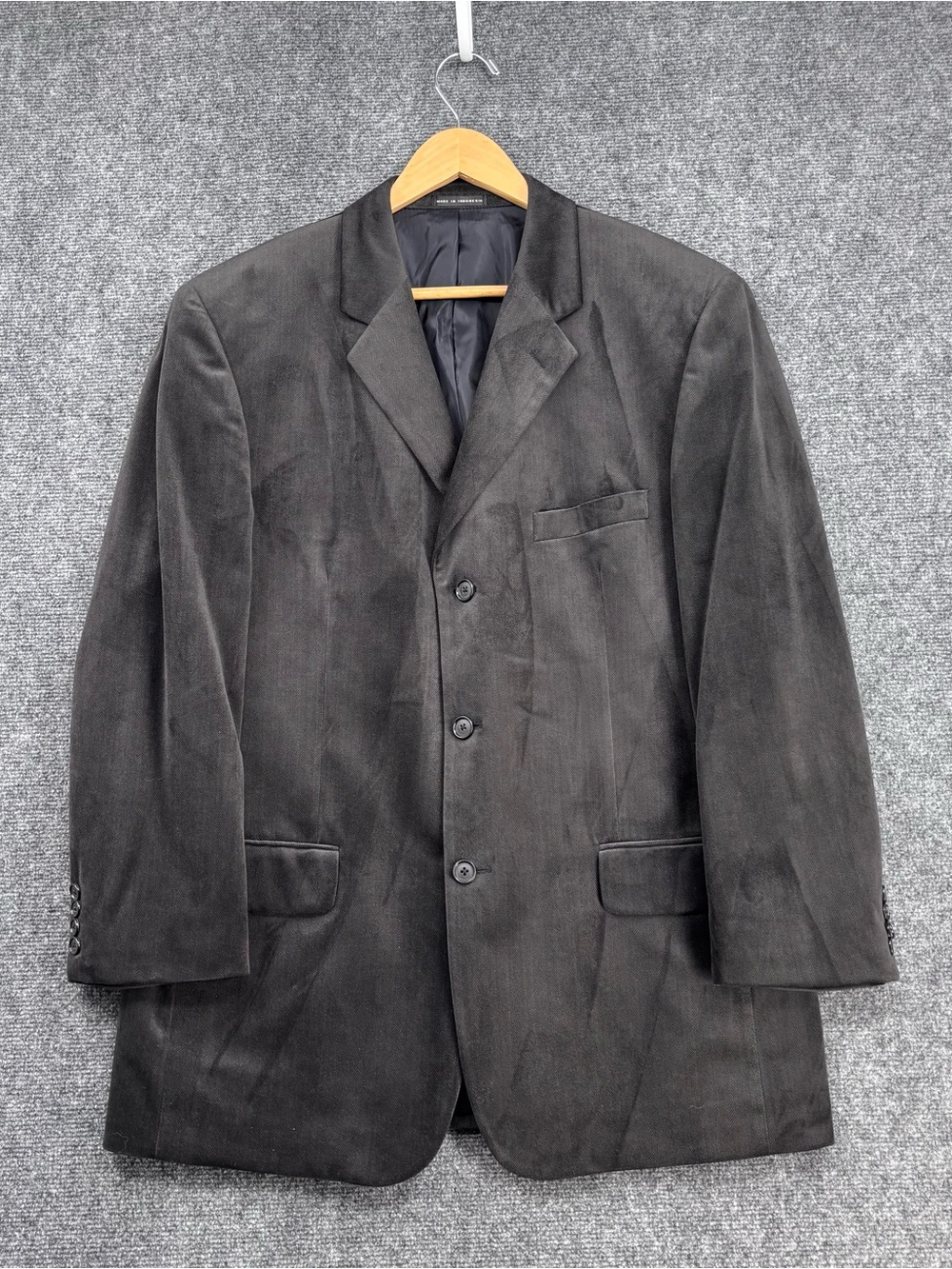 Alfani Dark Gray Soft Velvet Academia Sport Coat Men’s 42R